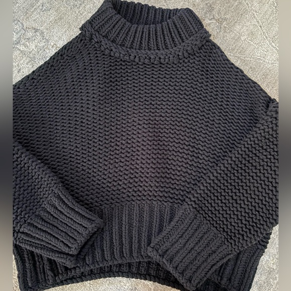 Free People Charcoal Knit Sweater - Picture 4 of 10